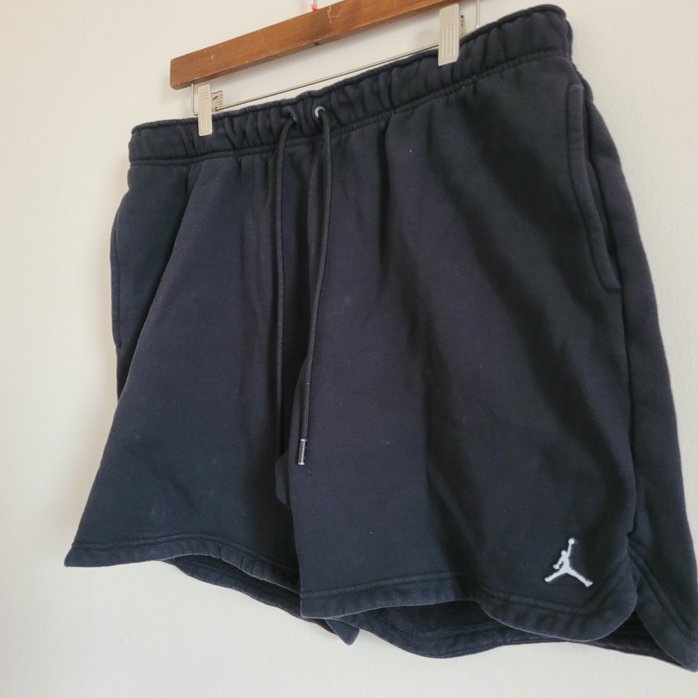 Nike Air Jordan Men's Jumpman Logo Fleece Shorts Black Size XL - Picture 6 of 13